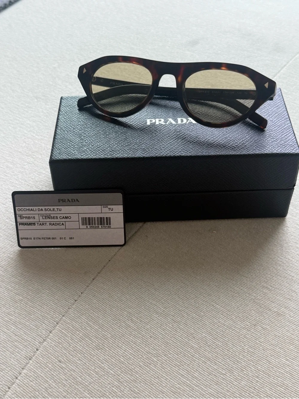 Prada Black Textured Leather Wallet with Silver Logo